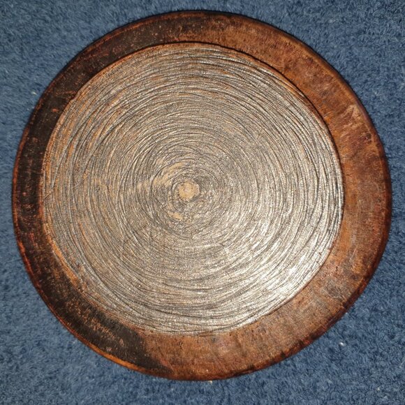 Vintage African Ironwood Elephant Set with 6 Coasters, Holder &Lid - Picture 6 of 11